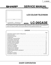 Thumbnail Sharp LC-26-GA3E lcd tv , Original Service Manual Thumbnail Sharp LC-26-GA3E lcd tv , Original Service Manual