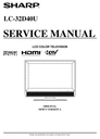 Thumbnail Sharp LC-32-D40U lcd tv , Original Service Manual Thumbnail Sharp LC-32-D40U lcd tv , Original Service Manual