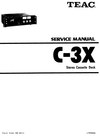 Thumbnail Teac C-3-X Cassette Deck , Service Manual