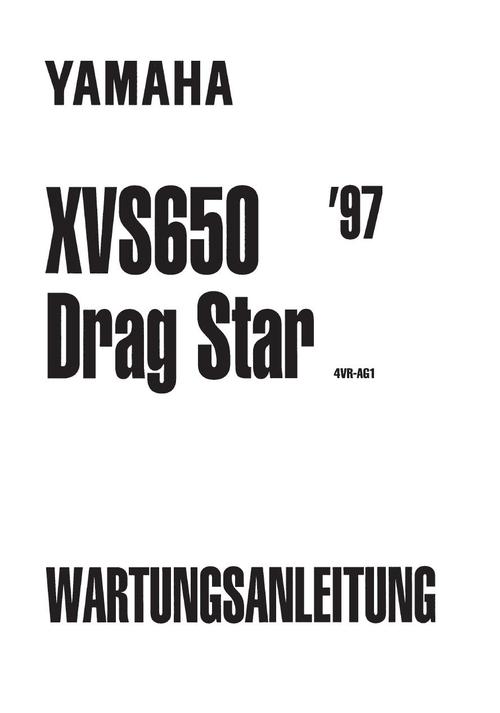 Product picture Yamaha XVS-650 Drag Star , Service Manual -WARTUNGSANLEITUNG