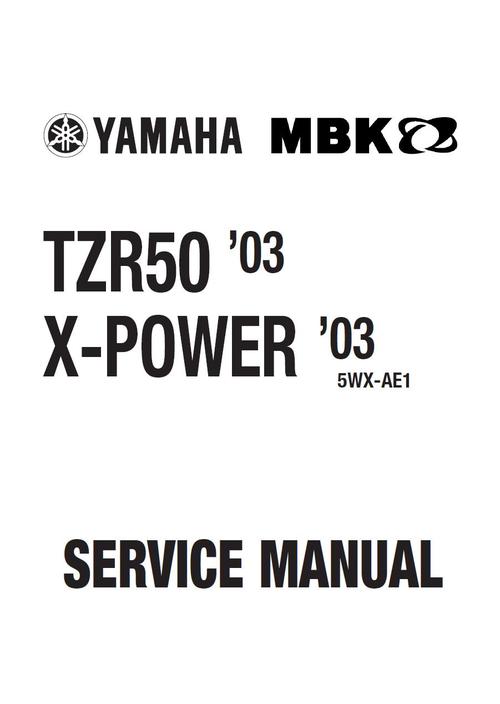 Product picture Yamaha TZR-50 , X-Power  , Service Repair Manual