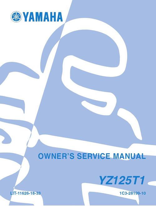 Product picture Yamaha YZ-125-T1 , 2005 , Service Repair Manual