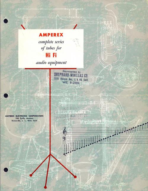 Product picture Amperex 1956 , Valves - Tubes Catalog , EL34 , EL84 , ECC83 