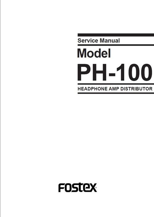 Product picture Fostex PH-100 Headphone Amp Distributor , Service Manual 