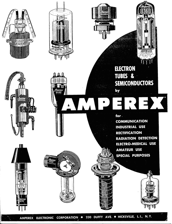 Product picture Amperex 1958 , Valves - Tubes 30 pages Catalog