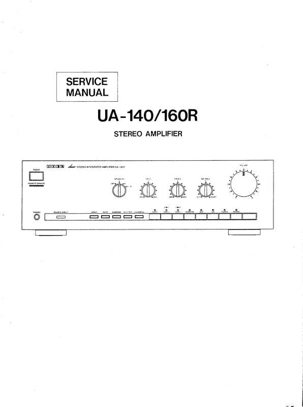 Product picture Uher UA-140 & UA-160R ,  Service Manual 